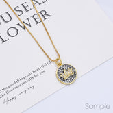 18K Gold Filled Cubic Zirconia Micro Pave Lotus Flower Charm, 20x15mm, CP072